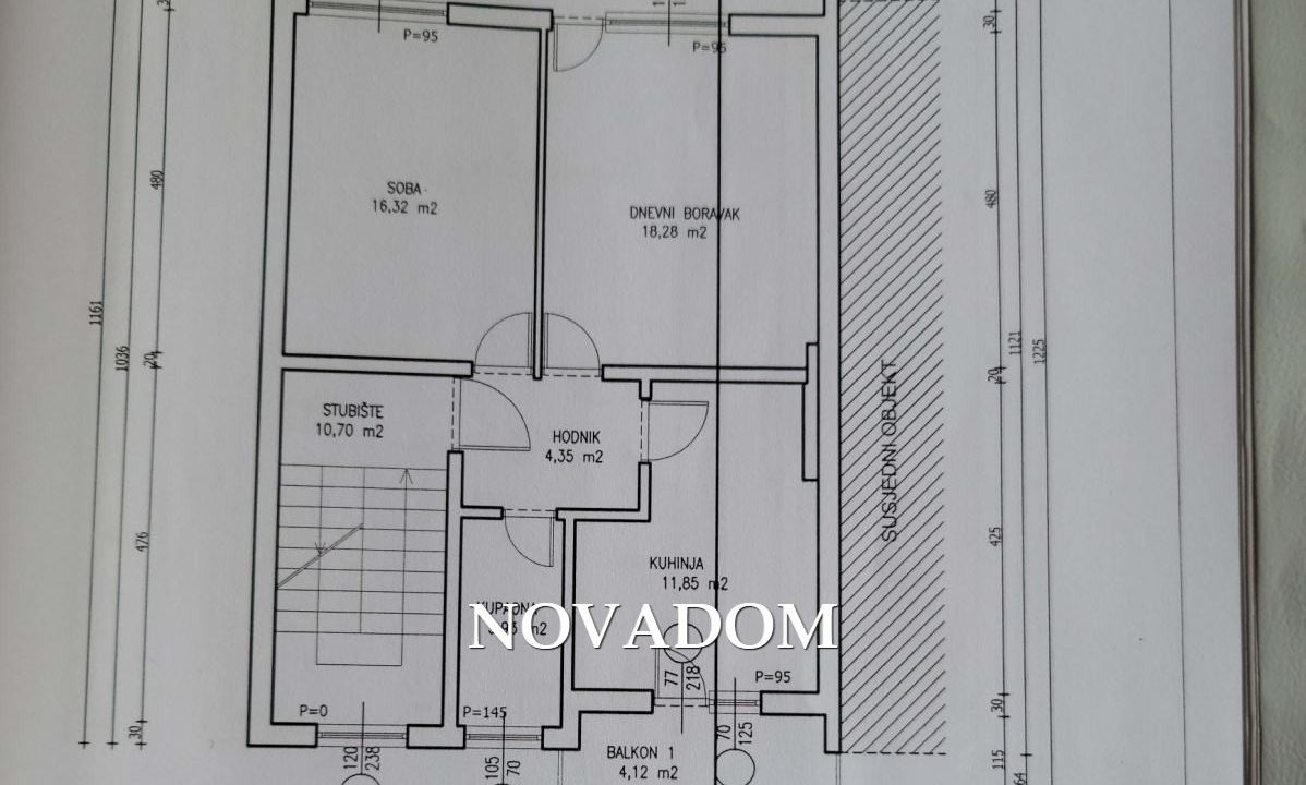Zagreb_maksimir_kuća_3 stana_garaža__nekretnine_tlocrt I KAT