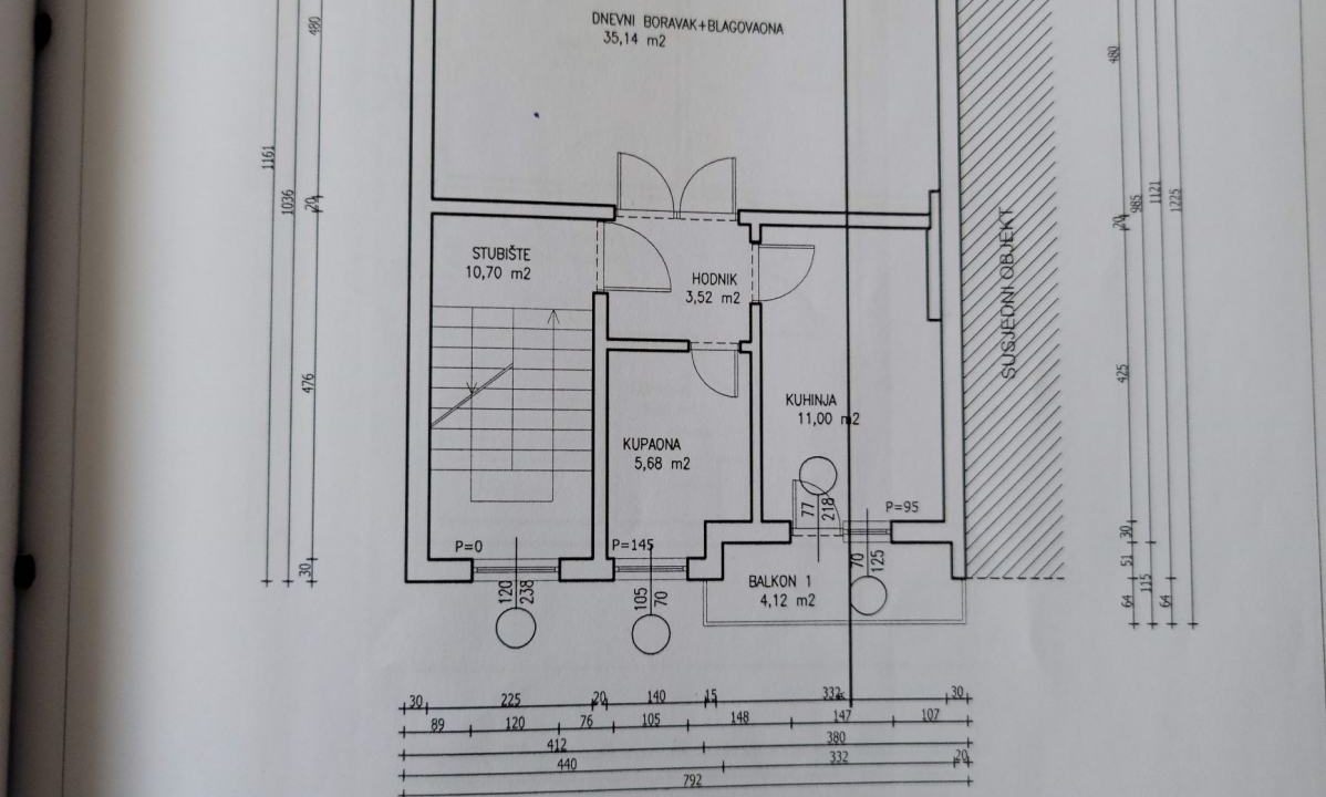 Zagreb_maksimir_kuća_3 stana_garaža_nekretnine._tlocrt 1jpg